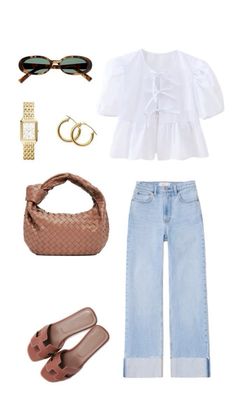 Casual Uni Outfits Summer, Summer Work Outfits 2024, Charleston Outfits Summer, The Hamptons Fashion, Rainy Day Outfit Summer, Casual Everyday Outfits, Chique Outfit, Classic Style Outfits