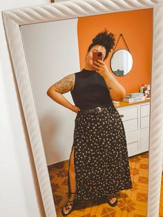 Plant Lady Outfit, Plus Size Work Summer Outfits, Plus Size Fall Transition Outfits, Styling Curvy Outfit Ideas, Summer 2024 Outfits Plus Size, Summer Grunge Outfits Plus Size, Curvy Casual Outfits Summer, Plus Size Artsy Outfits, Edgy Outfits Plus Size