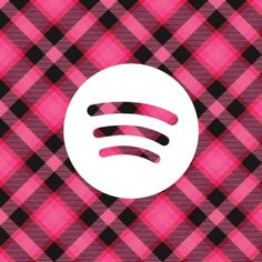 a pink and black checkered background with a white spot in the middle that says spot