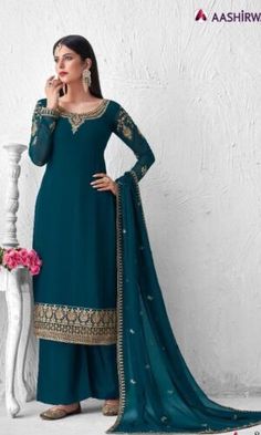 Store - Page 28 of 28 - The Libas Collection Plazzo Dress, Indian Salwar Suit, Chain Stitch Embroidery, Indian Dress, Blue Embroidery, Embroidery Suits