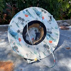 If you like to spend plenty of time at the beach or pool, this straw hat is a must have. Features an adjustable chin cord, funky printed underbrim, and an elastic sweatband for all day comfort. Sizes: M/L - 59cm L/XL - 61cm White Adjustable Hat For Vacation, Adjustable White Hat For Vacation, White Adjustable Sun Hat For Vacation, Summer Sun Hat With Adjustable Fit For Beach, Summer Bucket Hat With Adjustable Fit For Vacation, Adjustable Summer Bucket Hat For Vacation, Adjustable Sun Hat For Beach Season, Adjustable Fit Sun Hat For Beach, Adjustable Sun Hat For Vacation