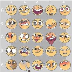 an image of various faces with different expressions