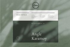 the front page of an article about angel karamoy, which is being displayed on a computer screen