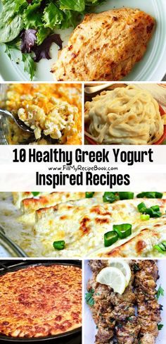 we share a few healthy Greek yogurt inspired recipe ideas to create with various meals, be it a casserole or oven bake with meats and vegetables, they are so healthy and make great lunch or dinner. My Recipe Book