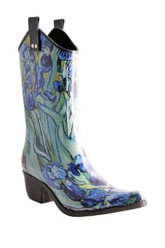 Nomad Footwear | Yippy Cowboy Waterproof Rain Boot | Nordstrom Rack Rain Boots Fashion, Rain Boots Women, Costume Shoes, Cowboy Style, Rain Boot, Irises, Pump Sandals, High Heel Boots, Shoes Heels Boots