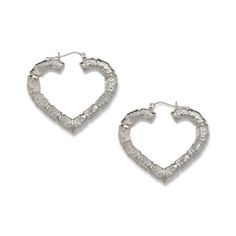 Get ready to let your inner goddess shine with our Better Jewelry Heart Bamboo Hoops Earrings in .925 Sterling Silver! Our stunning earrings combine style and comfort like no other. Intricately crafted with a symbol of strength and resilience, these earrings feature intricate bamboo heart designs and are made from high-quality .925 sterling silver for a look that will last. The best part? They’re hollow and lightweight, so you can wear them with ease and take your look to the next level. Choose Bamboo Hoop Earrings, Symbol Of Strength, Heart Designs, Jewelry Heart, Inner Goddess, Hoops Earrings, Stunning Earrings, Jewelry Earrings Hoops, Heart Jewelry