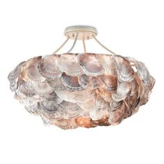 an image of a chandelier with shells on it