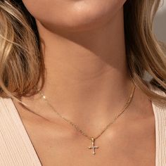 Gold Cross Pendant + Chain Necklace | Cross Jewelry | Uncommon James Gold Figaro Chain, Uncommon James, Necklace Cross, Gold Cross Pendant, Figaro Chains, Figaro Chain, Cross Jewelry, A Cross, Gold Cross