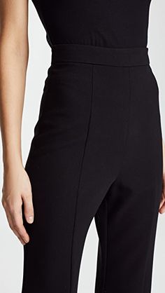 Black Halo Isabella Pants | SHOPBOP Blue And White Fabric, Black Halo, Belted Pants, Stretch Crepe, Styles Inspiration, Tapered Pants, Fashion Editor, White Pants, High Waisted Trousers