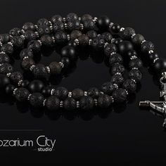 Men's Genuine Shungite Rosary Catholic Rosaries Prayer | Etsy Black Cross Rosary As Gift, Obsidian Necklace With 8mm Beads As Gift, Crucifix Jewelry With Black Beads As Gift, Black Crucifix Rosary As Gift, Gift Black Rosary With 8mm Beads, Black Beads Cross Rosary Gift, Handmade Black Rosary For Gift, Handmade Black Rosary Gift, Black Rosary With 108 Beads As Gift