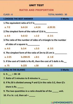 two worksheets with numbers and fractions on the same page, one has an odd