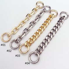 Hello! Welcome to CrafthardwareFinding:) Chain Strap Extender bag chain replacement strap purse chain bag strap bag handle bag hardware length: 10cm 15cm 20cm 30cm 60cm color: gold / silver Note: 1. Colors may vary slightly from picture due to computer monitor and photo lighting. 2. if you need more, pls covo me.:) 3. Default shipping method is the Air Post by the Post Office. Wanna choose Expedited shipping method, pls contact me first. Please contact me if there is a problem with your item. I Snap Bag, Purse Hardware, Strap Purse, Star Chain, Gold Bag, Strap Bag, Bag Chain, Chain Extenders, Shoulder Chain