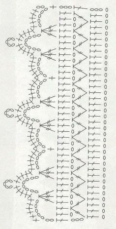 the diagram shows how many different types of stitches are used to make this pattern,