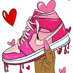 Nike and Hearts Pre drawn on a stretched canvas, with wood frame back. Host a paint n sip with this image. Great for a birthday gift. Paint kit includes canvas, paint, brushes and a disposable apron. Watermark will be removed. EASEL SOLD SEPARATLEY Sneakers Painting Ideas On Canvas, Sneaker Head Painting Canvas, Paint N Sip, Africa Artwork, Shoes Wallpaper, Whatsapp Wallpaper Cute, Pink Wallpaper Girly, Nike Shoe, Canvas Drawing