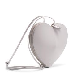 Grey leather crossbody bag from Alaïa. The Le Coeur bag has the shape of a heart, features a zipped top and hangs from an adjustable shoulder strap.Measurements: L21 x H17 x W5 cmMade in Italy The Shape, Grey Leather, A Heart, Leather Crossbody Bag, Leather Crossbody, Crossbody Bag, Shoulder Strap, In Italy, Italy