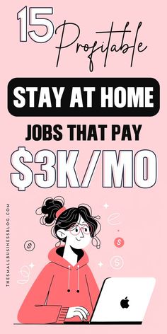 15 Stay at Home Jobs offering remote work options for various skills Stable Job, Online Jobs For Teens, Earn Extra Money Online, At Home Jobs, Stay At Home Jobs