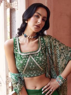 Introducing our lovely green embroidered georgette crop top palazzo with strug, a stunning outfit perfect for events, functions, parties, and special occasions. This fully stitched ensemble features a green color georgette plain palazzo paired with a similar color georgette crop top with embroidered work and a georgette Strug with printed work. The outfit is available in sizes S to L, ensuring a perfect fit for a range of body types.
Not only does it offer a stylish and trendy look, but it also Top And Sharara Set, Georgette Crop Top, Crop Top Palazzo, Wedding Salwar Kameez, Choli Dress, Embellished Crop Top, Lehenga Choli Wedding, Party Wear Kurtis, Party Wear Lehenga Choli