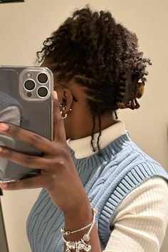 #microlocs #clawcliphairstyle #blackgirlshairstyles Loc Inspiration, Starter Locs, Updo Styles, Black Girls Hairstyles, Claw Clip, Hair Inspo