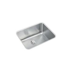 an image of a stainless steel sink with a diamond in the bottom corner on a white background