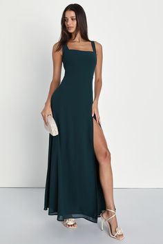 Black Tie Wedding Guest Dress, Spring Wedding Guest Dress, Black Tie Wedding Guests, Simple Bridesmaid Dresses, Lulus Dresses, Green Maxi, Midi Ruffle Dress, Black Tie Wedding, Chiffon Maxi Dress