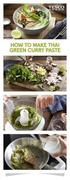 how to make thai green curry paste with step - by - step instructions and pictures