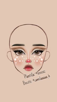 Makeup Face Charts Creative, Face Charts, Cute Halloween Makeup, Makeup Drawing, Makeup Face Charts, Graphic Makeup, Face Chart, Dope Makeup, Winter Makeup