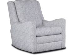 the recliner chair is upholstered and ready to be used in any room