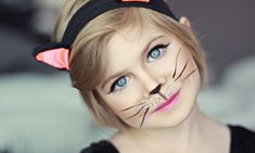 Cat Face Paint, Girl With Cat