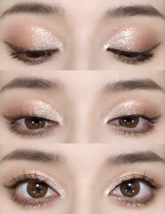 Mekap Mata, Christmas Makeup Look, Holiday Makeup Looks, Doll Eye Makeup, Korean Eye Makeup, Glitter Eye Makeup, Ethereal Makeup, Pinterest Makeup, Makijaż Smokey Eye