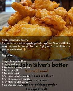 there is a bowl full of fried silver's batter