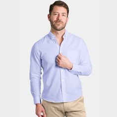 Ash & Erie Blue Linen Button-Down Shirt for Short Men    Everyday Shirts Light Blue Casual Dress Shirt For Business Casual, Light Blue Casual Dress Shirt For Business, Athleisure Joggers, Blue Linen Shirt, Straight Fit Pants, Merino Sweater, Chino Jeans, Casual Sweaters, Sweater And Shorts