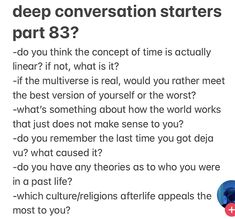 Intellectual Conversation Starters, Intellectual Conversation, Conversation Questions