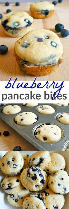 blueberry pancake bites are an easy dessert recipe