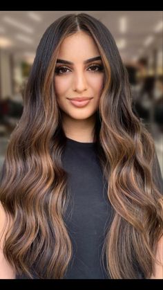 Dark Hair With Money Pieces, Brown Hair Golden Highlights, Caramel Balayage With Money Piece, Honey Caramel Balayage On Dark Hair, Warm Caramel Balayage, Balayage Hair Caramel, Balayage Long Hair, Money Pieces, Black Hair Balayage