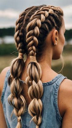 Effortless Side Braid with Curls for Beach Days 🌊 Side Braid With Curls, Casual Hairstyles, Side Braid, Braids With Curls