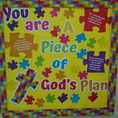 a colorful puzzle frame with the words you are a piece of god's plan