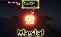 a glowing object with the words wawa on it and an arrow pointing towards it