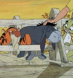 Disney aesthetics Winnie The Pooh Characters As Mental Disorders, Eeyore Halloween Wallpaper, Eore Winnie The Pooh Eeyore, Eeyore Aesthetic, Eyeore Pooh, Tigger And Eeyore, Silly Bear