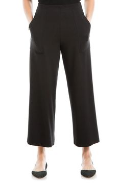 MAX STUDIO Ponte Crop Wide Leg Pull-On Pants | Nordstromrack Max Studio, Pull On Pants, Wide Leg Pants, Nordstrom Rack, Wide Leg, Nordstrom, Womens Shorts, Wardrobe, Pants