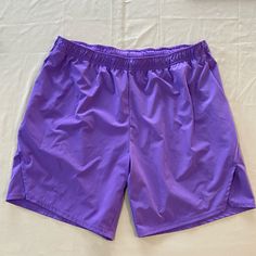 Purple Nike Shorts Never Worn! Superb Condition Nike Swim Trunks With Built-in Shorts, Nike Swim Trunks With Built-in Shorts For Beach, Nike Athletic Shorts With Elastic Waistband For Beach, Casual Purple Short Swim Trunks, Casual Purple Athletic Shorts With Pockets, Casual Purple Activewear Shorts, Casual Purple Short Activewear, Nike Purple Bottoms With Built-in Shorts, Casual Purple Athletic Shorts With Built-in Liner