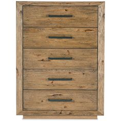 BIG SKY FIVE DRAWER DRESSER TALL: VINTAGE NATURAL American Wilderness, Post And Beam Construction, Sky Collection, Accent Chest, 5 Drawer Chest, Post And Beam, Simple Silhouette, Bedroom Dressers, Hooker Furniture