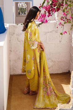 Sana Safinaz M241-006B-3Cj Muzlin Spring Lawn Collection 2024 Original brand suit fabric and photography lite diffrance in actual print. Yellow Silk Sets With Floral Print, Yellow Silk Floral Print Sets, Yellow Floral Print Silk Sets, Silk Salwar Kameez With Floral Print For Summer, Silk Salwar Kameez With Floral Print For Summer Festivals, Summer Silk Salwar Kameez With Floral Print, Summer Floral Print Silk Salwar Kameez, Yellow Silk Lawn Suit With Printed Motifs, Yellow Digital Print Lawn Suit For Summer