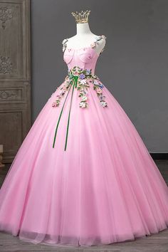 Pink Straps Tulle Sweetheart Ball Gown with Flowers, Pink Formal Dress – BeautyDressy Pink Gown With Sweetheart Neckline And Fitted Bodice, Pink Gown With Fitted Bodice For Prom Season, Pink Floor-length Wedding Dress For Prom Season, Fitted Pink Ball Gown With Sweetheart Neckline, Pink Gown With Sweetheart Neckline For Debutante Ball, Pink Sweetheart Neckline Wedding Dress For Banquet, Pink Floor-length Ball Gown For Spring, Pink Wedding Dress With Sweetheart Neckline, Pink Wedding Dress With Sweetheart Neckline For Banquet