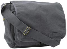 PRICES MAY VARY. DURABLE & STRONG: This Grey Original Heavyweight Cotton Canvas Classic Heavyweight Military Messenger Bag is made from heavy duty cotton canvas material that is durable and will not rip easily. The bag features heavy duty double stitching all around, ensuring its longevity. SPACIOUS STORAGE: This messenger bag offers plenty of storage space with 6 total pockets. The large main compartment is super roomy and open for easy access, while the two large side pockets provide snap clos Military Messenger Bag, Canvas Messenger Bag, Famous Men, Messenger Bags, Pharmacy Gifts, Canvas Material, Charcoal Grey, Storage Space, Easy Access