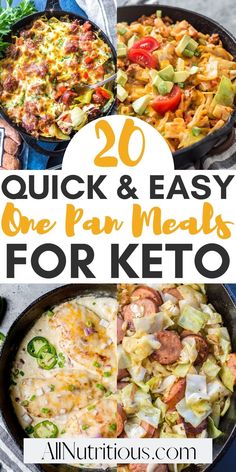 the top 20 quick and easy one pan meals for keto