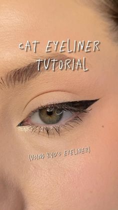 Eyeliner For Non Hooded Eyes, Small Eye Eyeliner Tips, Everyday Liquid Eyeliner Looks, Wide Set Eyes Eyeliner, Cat Wing Eyeliner Tutorial, How To Put Cat Eyeliner, Eyeliner For Lazy Eye, Wing Eyeliner Eyeshadow, Best Eyeliners For Almond Eyes