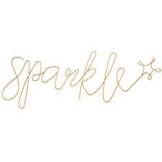 the word sparkle written in cursive handwriting