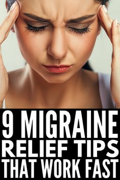 How to Get Rid of a Migraine Fast | If you’re looking for headache relief, we’ve got you covered! We’re sharing 9 tips and natural remedies to help you prevent migraines and reduce the signs and symptoms when they do occur. From making changes to your diet, to getting a healthy amount of sleep, to reducing stress, to vitamins, supplements, and teas, these ideas work! #migraine #migrainerelief #migrainepain Getting Rid Of Migraines, Home Remedy For Headache, Getting Rid Of Headaches, Natural Headache, How To Relieve Migraines