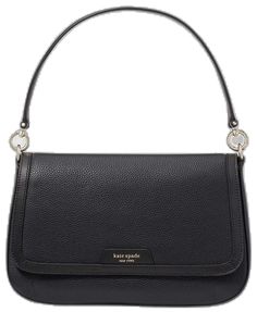 Classic Kate Spade Bag In Soft Leather, Elegant Double Flap Soft Leather Bag, Classic Flap Bag With Silver-tone Hardware For Everyday Use, Classic Everyday Flap Bag With Silver-tone Hardware, Kate Spade Textured Leather Shoulder Bag For Evening, Kate Spade Formal Shoulder Bag In Textured Leather, Kate Spade Evening Bag In Textured Leather, Classic Textured Leather Flap Bag, Everyday Soft Leather Double Flap Bag