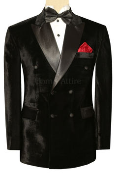 Looking for a luxurious and sophisticated tuxedo suit for your next formal event? Look no further than the customized black velvet double breasted tuxedo suit from Uomo Attire.Made with premium quality black velvet and tailored to your exact specifications, this tuxedo is sure to turn heads. Double Press Suit Men, Shirt And Waistcoat, Tuxedo Suit For Men, Indian Groom Dress, Double Breasted Tuxedo, Satin Shawl, Suit For Men, 2 Piece Suit, Fabric Buttons